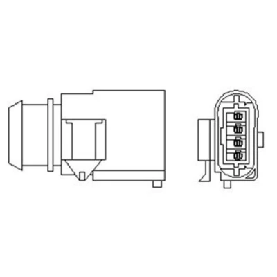 Kuva MAGNETI MARELLI 466016355077 Lambda Anturi Lämmitetty 4 VOLKSWAGEN: Golf 5, Polo IV Hatchback, V SKODA: Fabia 1 Combi, Octavia 2 Combi
