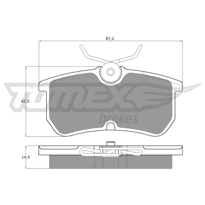 Kuva TOMEX brakes TX 12 18 Jarrupalat Taka akseli FORD: FIESTA 6, 5, Focus Mk1 Farmari