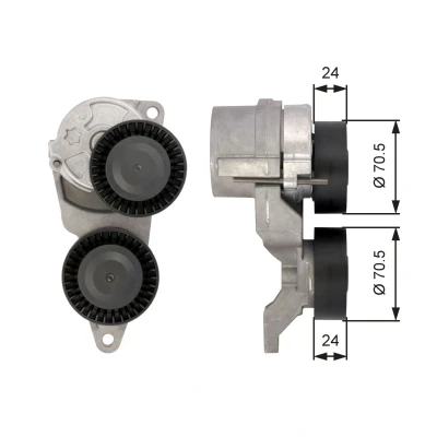 Kuva GATES FleetRunner Micro V Kit T39026 Kiristysrulla VOLVO: V70 2, S60 I, XC90 I