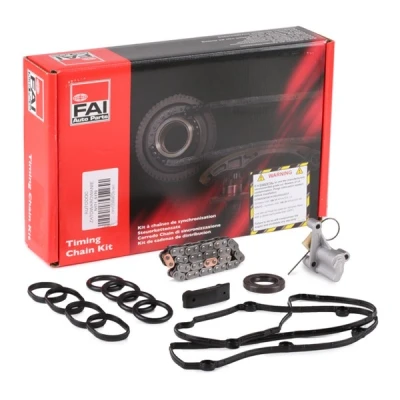 Kuva FAI AutoParts TCK99 Jakoketjusarja Tiivisteillä, ilman hammaspyöriä Yksinkertainen, Niittiketju PEUGEOT: 308 I SW, Hatchback, 508 Sedan