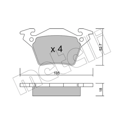 Kuva Jarrupalasarja, levyjarru METELLI 22 0574 0