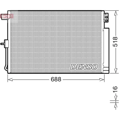 Kuva Lauhdutin, ilmastointilaite DENSO DCN06019