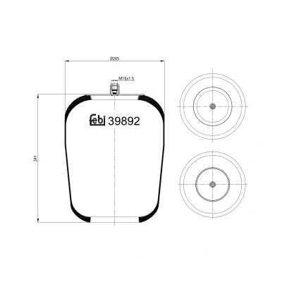 Kuva FEBI BILSTEIN 39892 Metallipalje, ilmajousitus