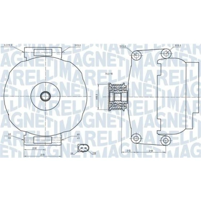 Kuva MAGNETI MARELLI 063731840010 Laturi 14V 200A MERCEDES BENZ: Vito Bussi, Mixto