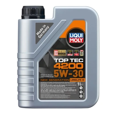 Kuva Liqui Moly Top Tec 4200 5W 30 1l Moottoriöljy 8972 VOLKSWAGEN: Passat B8 Variant, Transporter 5, Multivan 5 (7HM, BMW: Sedan, 3 Cabriolet, Sedan