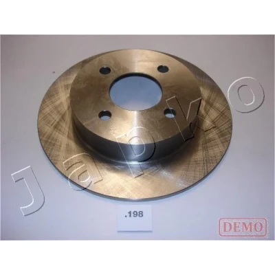 Kuva JAPKO Jarrulevy NISSAN: MICRA 2 Taka akseli 239mm 7,1mm 4 61mm täysi Lakattu 61198C Jarrulevyt