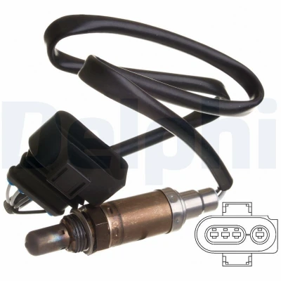 Kuva DELPHI ES10568 12B1 Lambda Anturi Sormisondi, Lämmitetty AUDI: A6 C5 Avant, Sedan, A4 B5 VOLKSWAGEN: Polo III Classic, GOLF 3