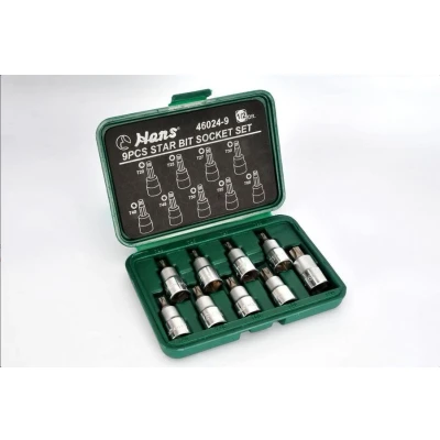 Kuva HANS 46024 9 Hylsyavainsarja Torx 1/2 neliönmuotoinen (square)