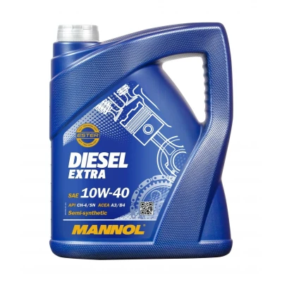 Kuva Mannol Diesel Extra 10W 40 5l Moottoriöljy MN7504 5 VOLKSWAGEN: Polo V Hatchback, Transporter 5, Multivan (7HM, MERCEDES BENZ: Sprinter 3.5 T Bussi