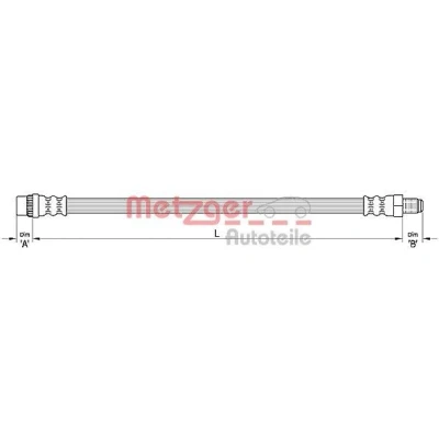 Kuva METZGER 4110373 Jarruletku 469 RENAULT: Modus / Grand Modus, Clio III Grandtour