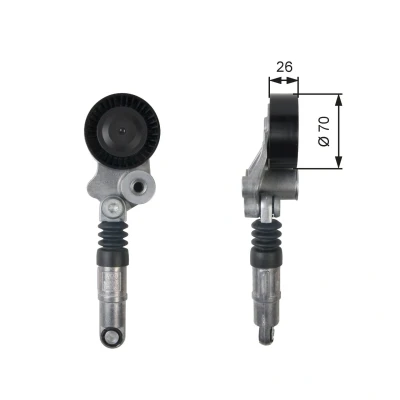 Kuva GATES T39158 Kiristysrulla FleetRunner Micro V Stretch Fit MERCEDES BENZ: Sprinter 3.5 T Van