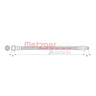 Kuva METZGER 4111367 Jarruletku 503 MERCEDES BENZ: B sarja