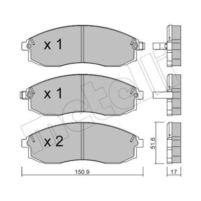 Kuva Jarrupalasarja, levyjarru METELLI 22 0306 0