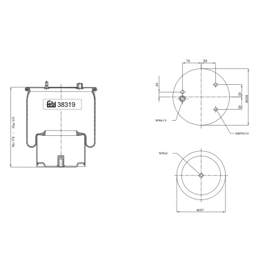 Kuva FEBI BILSTEIN 38319 Metallipalje, ilmajousitus
