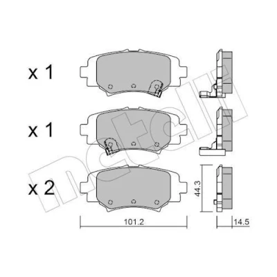 Kuva Jarrupalasarja, levyjarru METELLI 22 0993 0