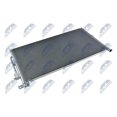 Kuva NTY CCS FR 008 Ilmastoinnin Lauhdutin ilman vedenerotinta Alumiini 670 FORD: MONDEO 3 Kombi,