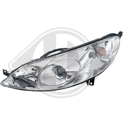 Kuva DIEDERICHS 4243981 Ajovaloumpio Vasen H7, H7/H1, H1 Oikeanpuoleiselle liikenteelle Sähkömoottorilla PEUGEOT: 407 Sedan