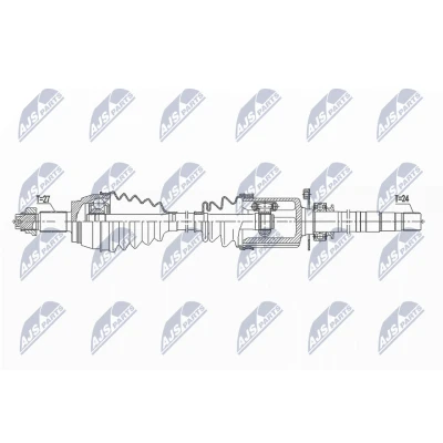 Kuva NTY NPW FT 041 Vetoakseli Etuakseli, oikea 953 79