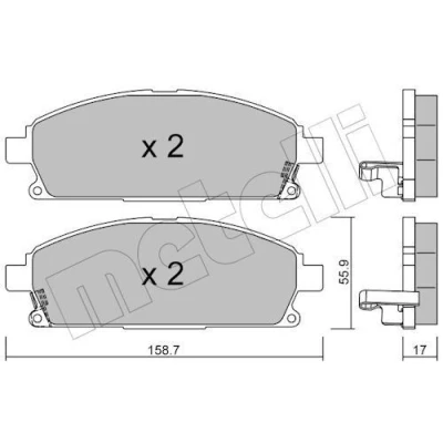 Kuva Jarrupalasarja, levyjarru METELLI 22 0406 1