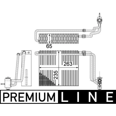Kuva MAHLE ORIGINAL AE 107 000P Ilmastoinnin Höyrystin paisuntaventtiilillä