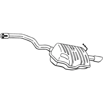 Kuva Takaäänenvaimentaja SKODA OCTAVIA II, Combi II OE 1K5253609, 1Z0253609F