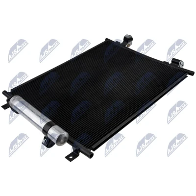 Kuva NTY CCS NS 031 Ilmastoinnin Lauhdutin Vedenerottimella Alumiini 523mm R1234yf, R134a NISSAN: Note II Hatchback (E12) 1.5 dCi, 1.2 DIG S 2012 2016