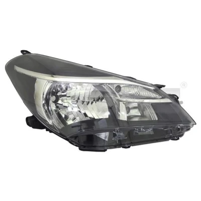 Kuva TYC 20 15517 15 2 Ajovaloumpio Oikea H4, W21/5W Huomiovalolla Oikeanpuoleiselle liikenteelle Ilman sähkömoottoria TOYOTA: Yaris III Hatchback