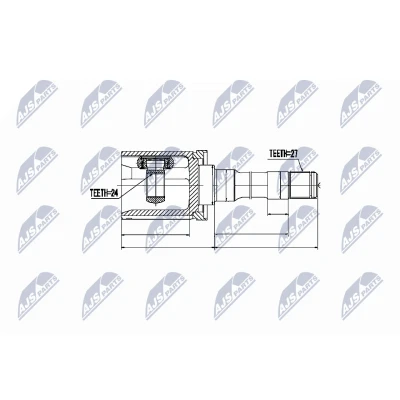 Kuva NTY NPW BM 014 Vetonivel Etuakseli, oikea MITSUBISHI: L200 III Pick up, BMW: X3
