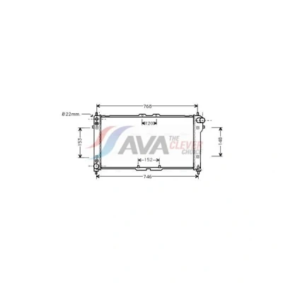 Kuva Jäähdytin,moottorin jäähdytys AVA QUALITY COOLING MZ2074