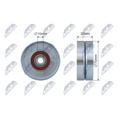 Kuva Ohjainrulla, moniurahihna LEXUS, LOTUS, TOYOTA OE 16604 31010, 31020