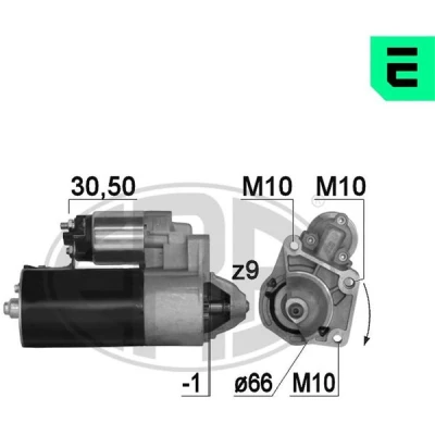 Kuva AS PL S0528 Starttimoottori 12 1,40 9 VOLVO: S40 I