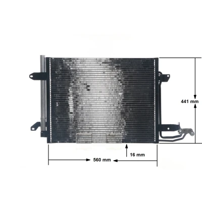 Kuva MAHLE ORIGINAL AC 325 000S Ilmastoinnin Lauhdutin Vedenerottimella 540 VOLKSWAGEN: Caddy 3