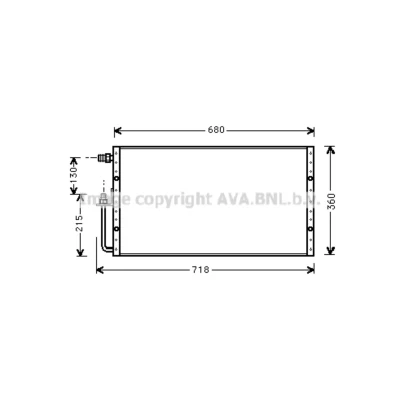 Kuva PRASCO UV5096 Ilmastoinnin Lauhdutin Alumiini 607