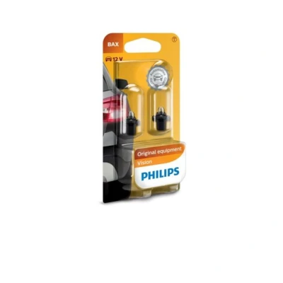 Kuva PHILIPS 12597B2 Polttimo, Mittariston Valo 12 1,2 Muovikantalamppu B8.3s/1.35