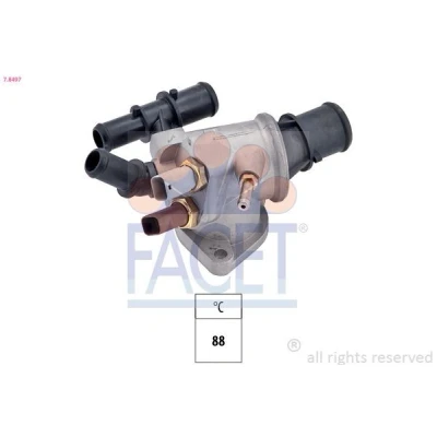Kuva FACET 7.8497 Termostaatti 88 Made in Italy OE Equivalent Tiivisteillä