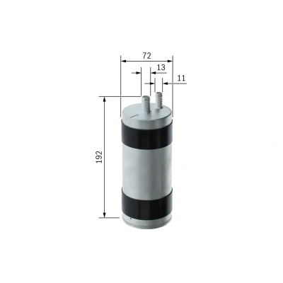 Kuva BOSCH F 026 402 144 Polttoainesuodatin Letkusuodatin 10mm 12mm AUDI: A6 C8 Avant, Sedan