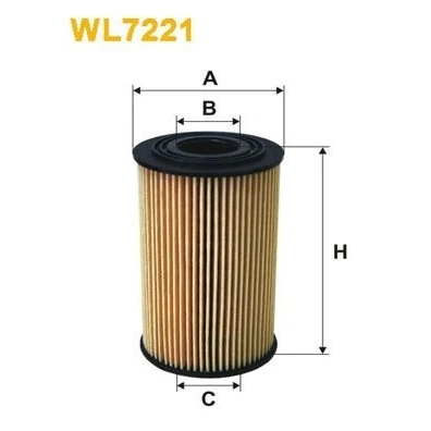 Kuva WIX FILTERS WL7221 Öljynsuodatin Suodatinpanos BMW: 3 Sedan, Touring, Coupe