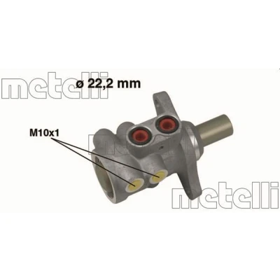 Kuva METELLI 05 0532 Jarrupääsylinteri 22,20mm Alumiini PEUGEOT: 206 Hatchback