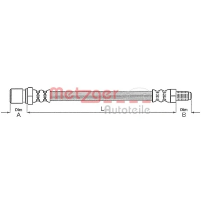 Kuva CORTECO 19018121 Jarruletku Etuakseli 434