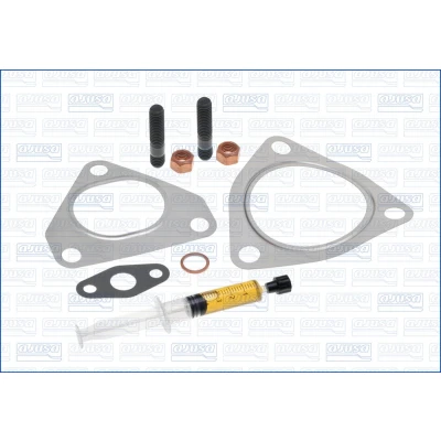Kuva AJUSA JTC11353 Asennussarja Turboahdin with studs, syringe oil Tiivisteillä asennusohjeella VOLVO: V70 2, XC90 I, S60 I