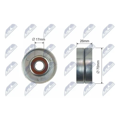 Kuva Kiristysrulla, kiilahihna HONDA, LAND ROVER, MG, ROVER OE 56900P5TG00, 56900 P5T G00, 56900P5TG01