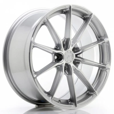 Kuva Japan Racing JR37 Silver Machined Face 10x20 5/112 ET35 B66