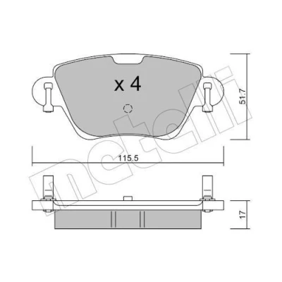 Kuva Jarrupalasarja, levyjarru METELLI 22 0319 0