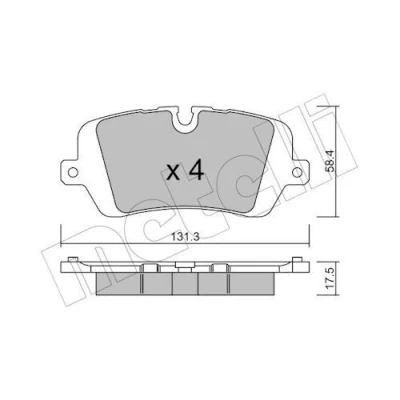 Kuva Jarrupalasarja, levyjarru METELLI 22 1025 0