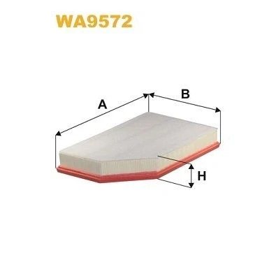 Kuva WIX FILTERS WA9572 Ilmansuodatin 57mm 228mm 347mm Suodatinpanos VOLVO: V70 2, 3, V60 I