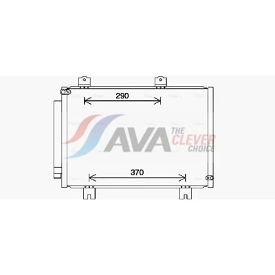 Kuva KOYORAD CD080835 Ilmastoinnin Lauhdutin Vedenerottimella 15mm 10mm Alumiini 585mm R134a HONDA: JAZZ 4