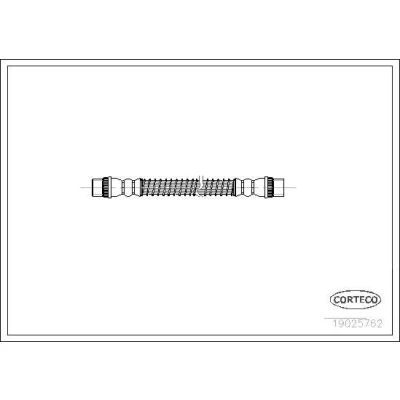 Kuva CORTECO 19025762 Jarruletku Taka akseli 250 CITROËN: Jumpy II MPV, Evasion, FIAT: Punto I Hatchback