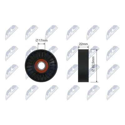 Kuva Kiristysrulla, moniurahihna ALFA ROMEO, CADILLAC, CHEVROLET, FIAT, OPEL, SAAB OE 24 430 296, 24430296, 71739304
