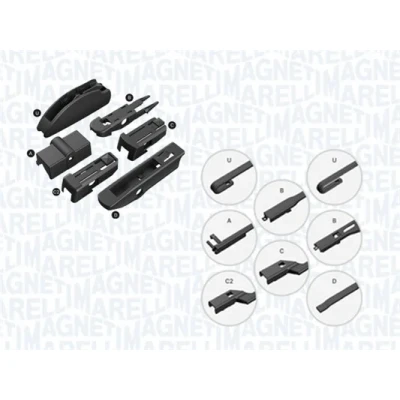 Kuva Pyyhkijänsulka Magneti Marelli 000713617380 380mm FORD: FIESTA 6, 6 Van, Ranger Mk3, NISSAN: Qashqai / Qashqai+2 I, I Van