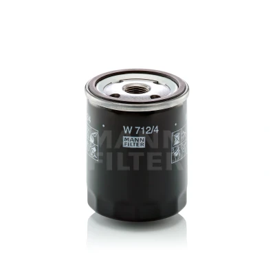 Kuva MANN FILTER W 712/4 Öljynsuodatin 3/4 16 UNF yhdellä peruutuksenestoventtiilillä Ruuvattava suodatin RENAULT: LAGUNA 2 Grandtour,